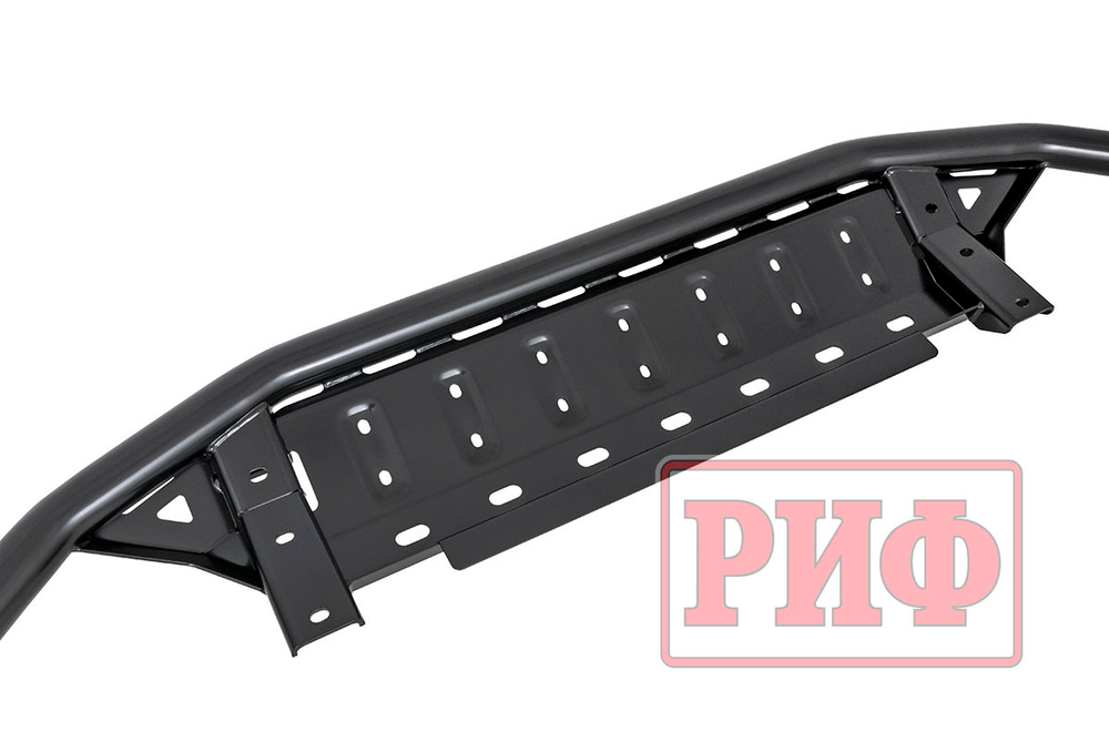 Бампер силовой передний Toyota Land Cruiser Prado 150 2013-2017 c защитой радиатора РИФ