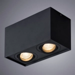 Точечный накладной светильник Arte Lamp FACTOR A5544PL-2BK, 2хGU10