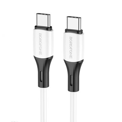 Кабель Type-C на Type-C Borofone BX79 (white)