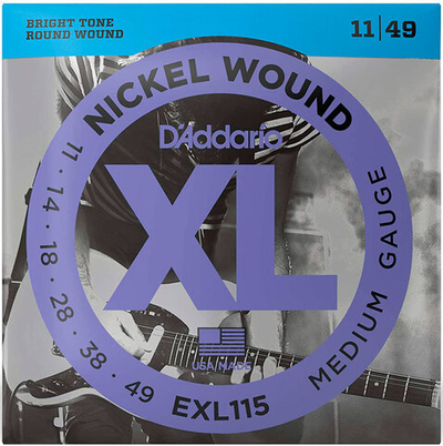 Струны для электрогитары D'addario EXL115