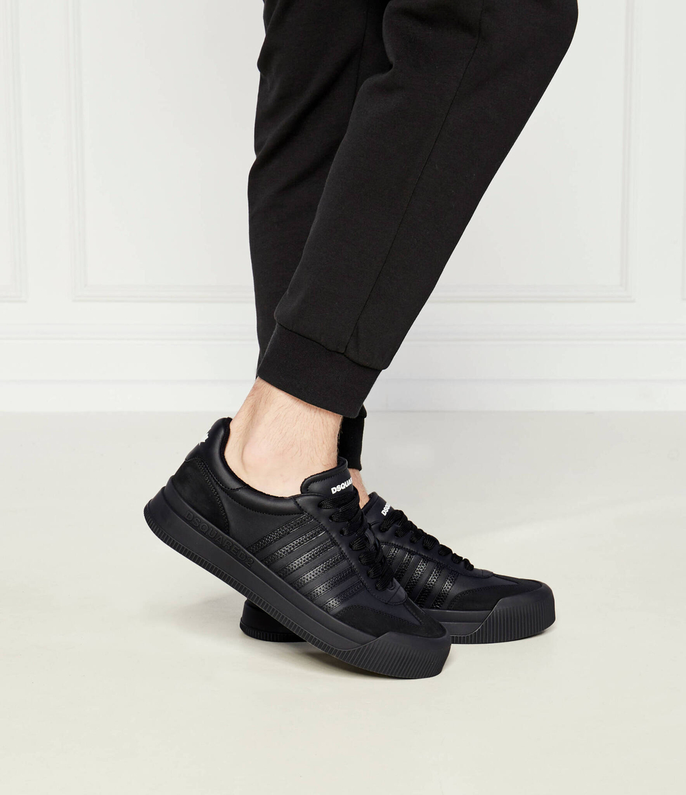 Кожаные кроссовки lace-up Dsquared2 - черный(SNM0342 01504352)