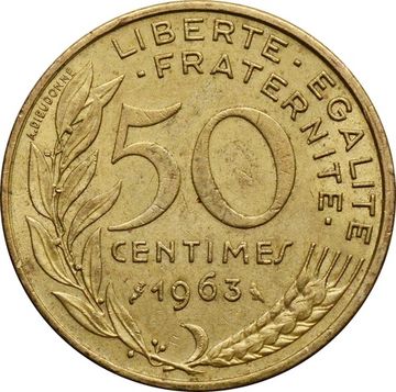 50 сантимов 1963 Франция