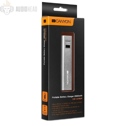 Порт.аккумул. Canyon CNE-CPB26R  (2600mAh)
