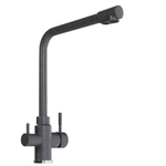 Смеситель для кухни 35к MIXLINE МЛ-ГС13 (ML-GS13) (309) темно-серый с вых. для питьевого фильтра