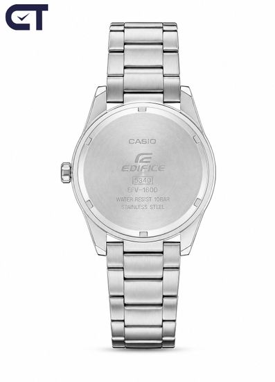 CASIO EFV-160D-2BVDF EDIFICE мужские наручные часы — компактная стальная модель с синим циферблатом