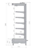Горка холодильная BRANDFORD VR2080.700 3750