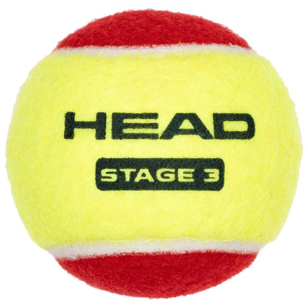 Juniorskie pilki tenisowe Head Stage 3 Red Mesh Bag 12B