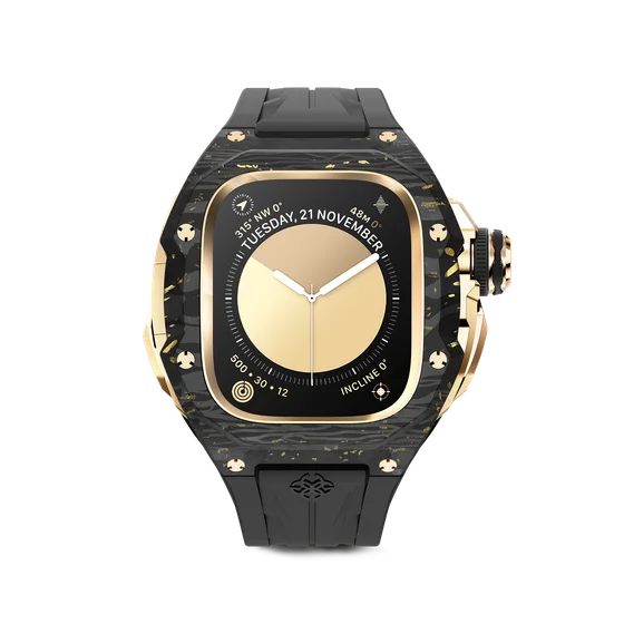 Корпус для Apple Watch Ultra RSCIII49 - Золото/Карбон