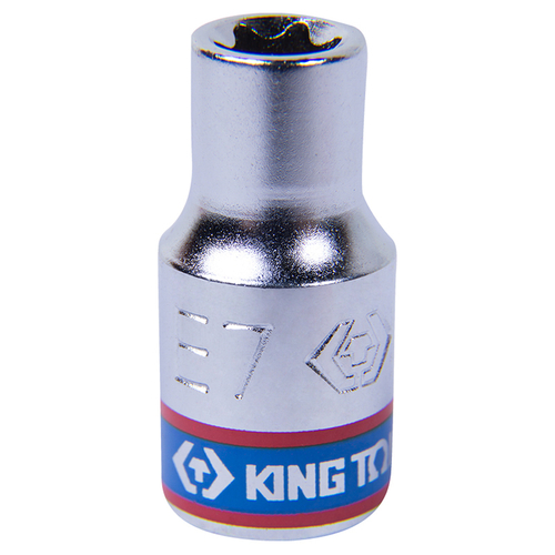KING TONY (237507M) Головка торцевая TORX Е-стандарт 1/4", E7