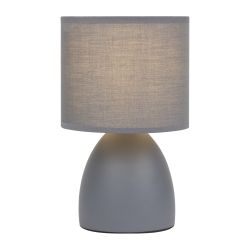 Настольная лампа Rivoli Nadine 7042-501 1 * Е14 40 Вт керамика серая с абажуром | Rivoli