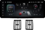 Магнитола для Toyota Corolla 120 2000-2007 (рамка черная с воздуховодами) - Teyes CC4PRO монитор 12.3" 2K QLED + рамка 9, Android 13, Быстрейшая, Snapdragon 778G, ИИ, CarPlay, DSP, 4G SIM-слот