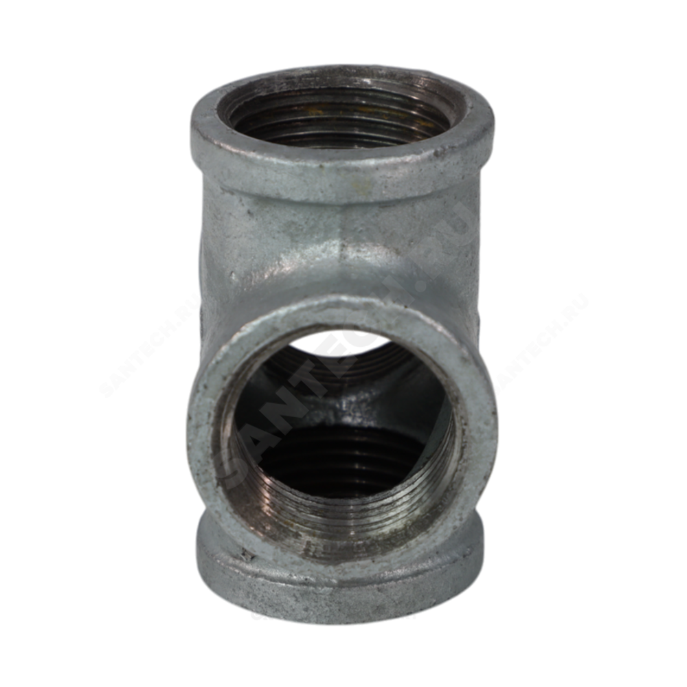 Крест прямой чугун оц Ду 40 (1 1/2") ВР/ВР Fittex PLUS