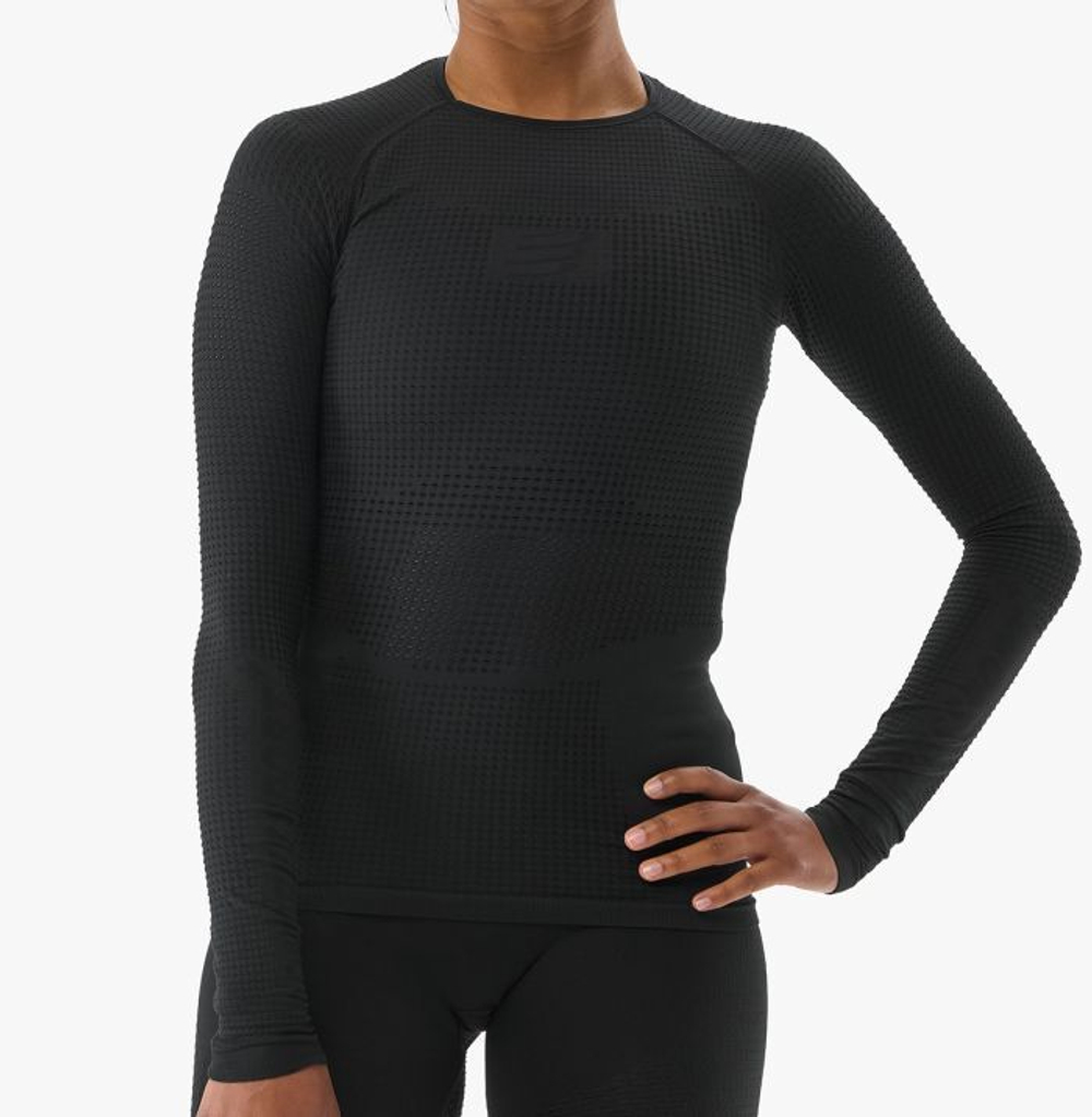 Женская теннисная футболка   Compressport Women On/Off Base Layer Long Sleeve