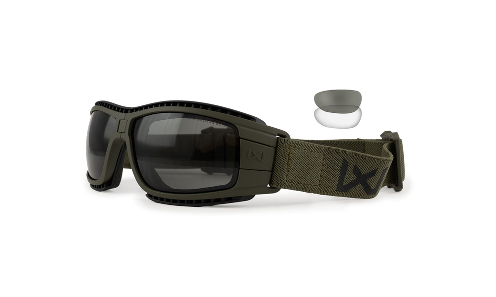 Очки защитные Wiley X WX Lynx (Frame: OD Green, Lens: Grey + Clear)