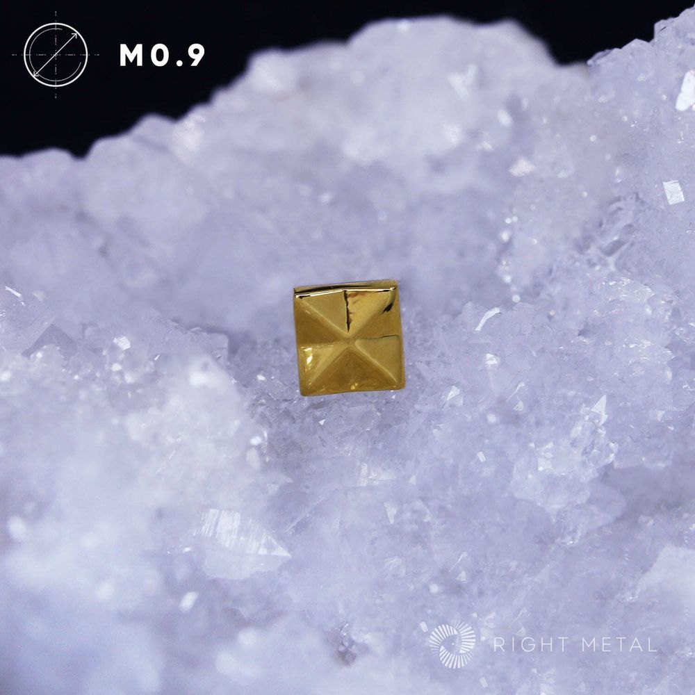 Square Geometry PVD Yellow- Square Geometry PVD Yellow-