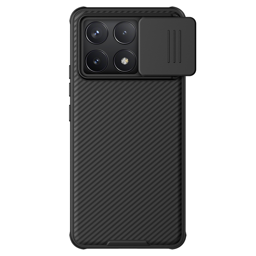 Чехол от Nillkin с защитной шторкой и с встроенным круглым магнитом для Xiaomi Poco F6 Pro, серия CamShield Pro Magnetic Case