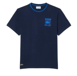 Мужская теннисная футболка Lacoste Rolex Paris Masters - navy blue