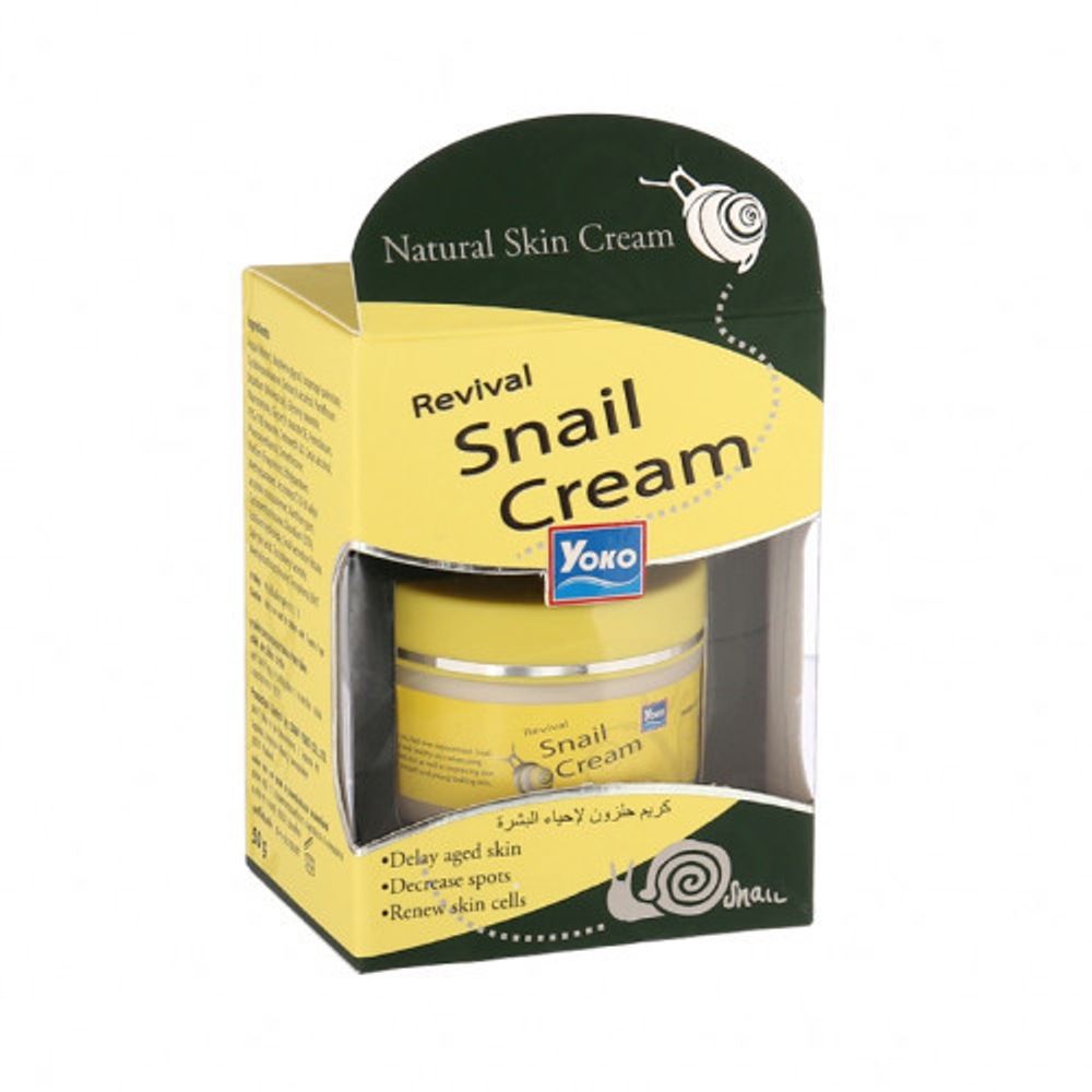 Крем со стволовыми клетками улиток Revival Snail Cream Yoko, 50 гр
