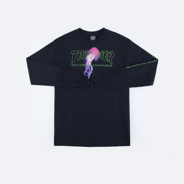 Лонгслив Thrasher Atlantic Drift L/S (black) артикул: - купить в магазине Дайс