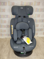 Автокресло детское Indigo E-Tron ISOFIX I-SIZE группа 0/1/2/3 (0-36) серый