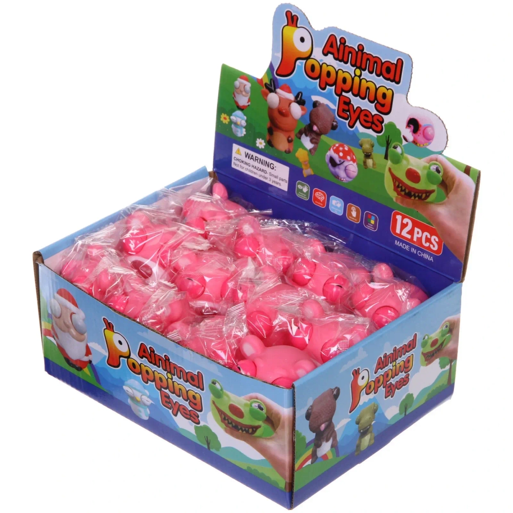 Игрушка «Мишка» пучеглазик, 7,5 см СТИКЕР НА ВЛОЖЕНИЕ
