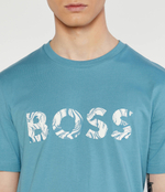 Футболка Te_Bossocean BOSS ORANGE - голубой(50515997)