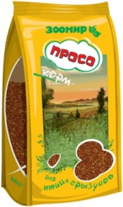 ЗООМИР Просо Корм для птиц и грызунов, 800 г