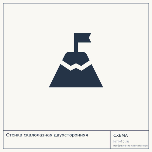 Стенка скалолазная двухсторонняя — от 323 000 ₽