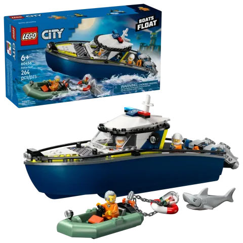 Конструктор LEGO City 60456 Погоня за полицейским катером