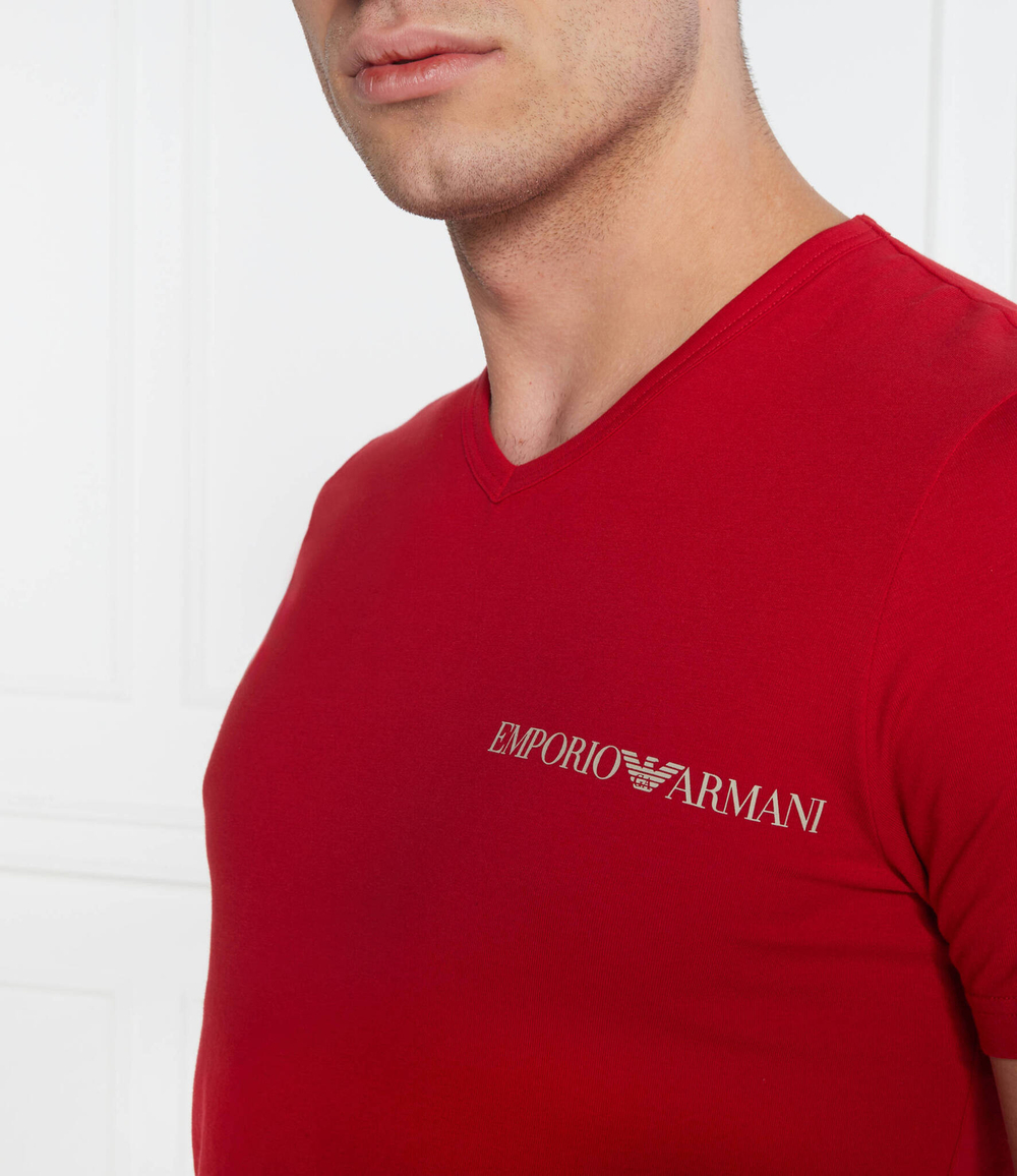 Футболка 2шт. Emporio Armani - красный(111849 4R717)