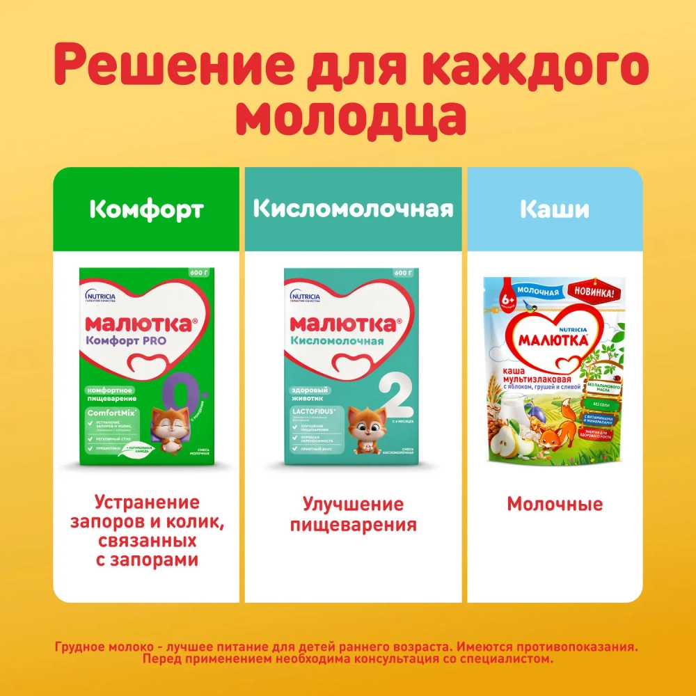 Смесь молочная Малютка 2 1200г с 6 месяцев