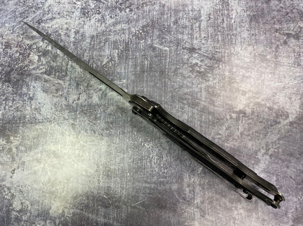 Складной нож Офицерский-2М НОКС, Blackwash, сталь AUS8, 320-589404