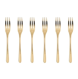Sambonet Набор из 6 вилок Taste PVD Gold 52553GA5