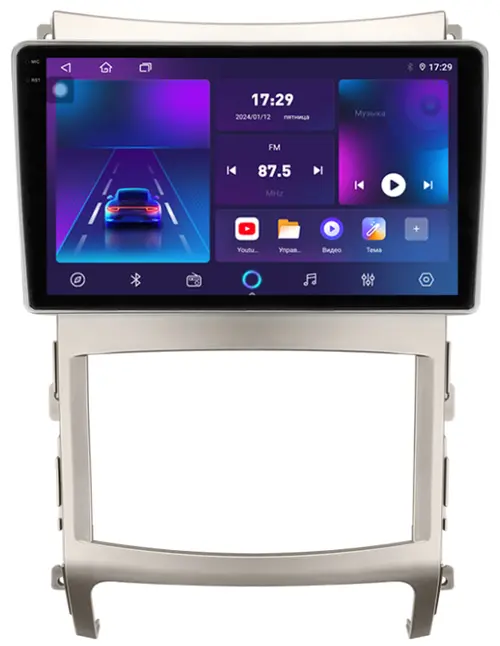 Магнитола для Hyundai ix55 2009-2013 - Parafar PF055RN2K на Android 13, Быстрая, QLED+2K, CarPlay, 4G SIM-слот