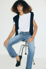 Хлопковая футболка интерлок - H&M