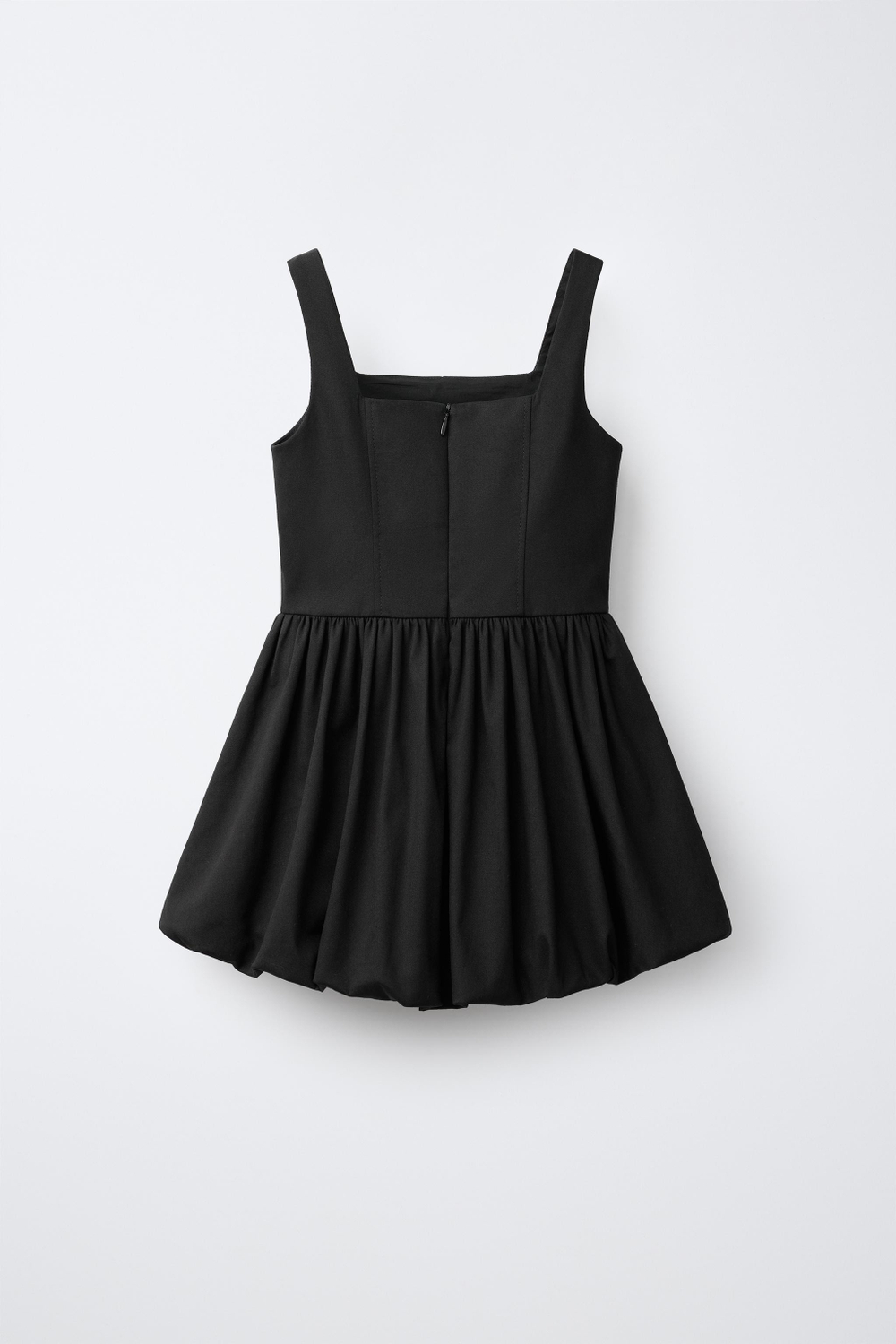 ZARA ПЛАТЬЕ С ЮБКОЙ-БАЛЛОНОМ, АНТРАЦИТОВО-СЕРЫЙ