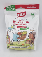 Пастилки с ксилитом Jenkki Herra Hakkarainen Клубника и груша 150 г (из Финляндии)