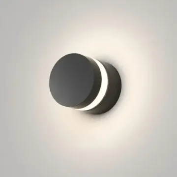 Настенный светодиодный уличный светильник LED 12W 3000К IP65 DK9810-BK чёрный Vega Denkirs