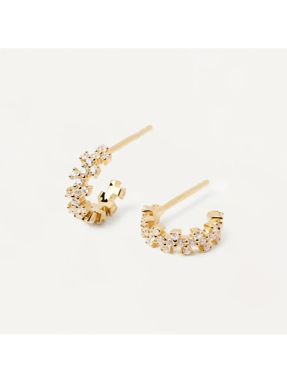 Серьги женские PDPaola Little Crown серебро 925 пробы покрытое золотом 750 пробы AR01-578-U