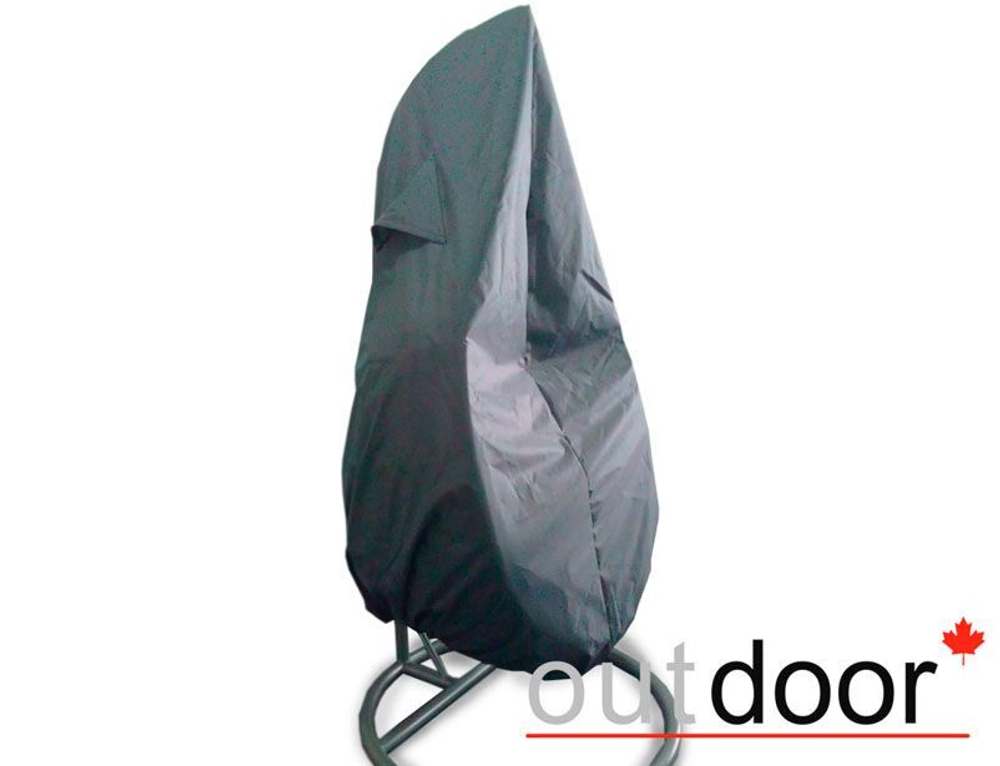 Подвесное кресло "кокон" из ротанга OUTDOOR Самуи, черное