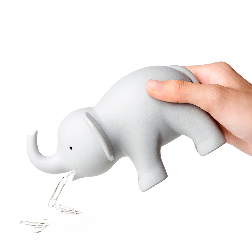 Диспенсер для скотча Qualy Elephant серый