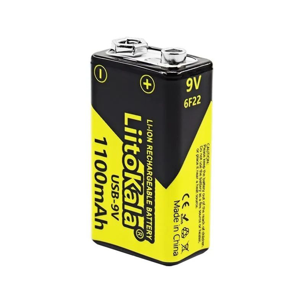 Аккумулятор Liitokala LII-USB-9V 1100mah Li-ion