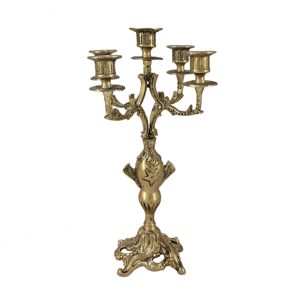 Bello De Bronze Каминные часы с канделябрами "Карранка Тападо"