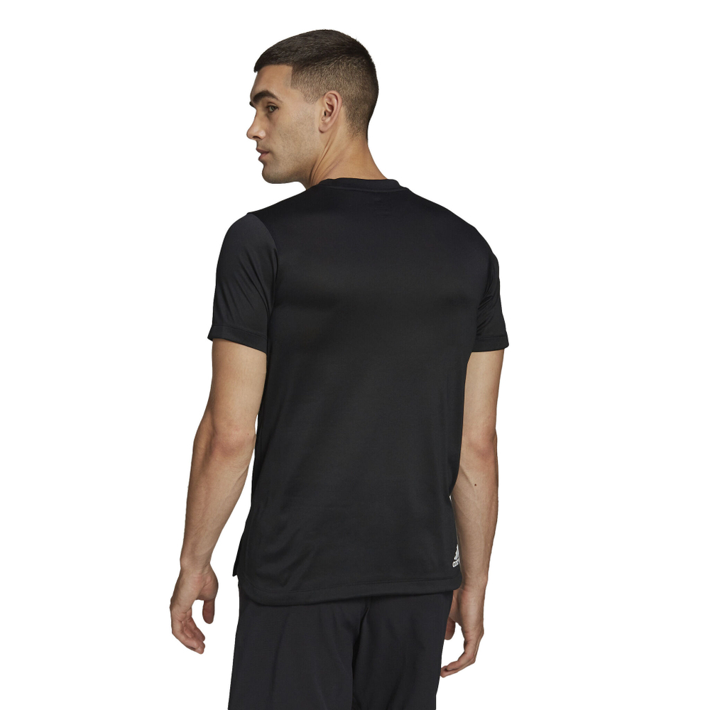 Мужское теннисное поло adidas BOS Primeblue T-Shirt Men - Black
