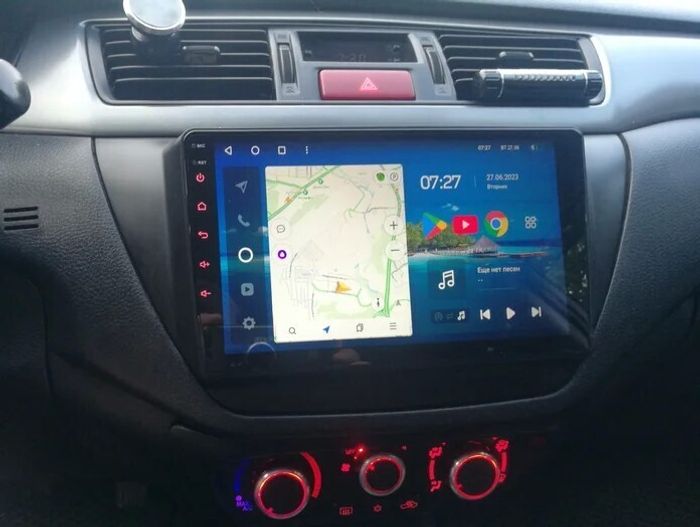 Магнитола для Mitsubishi Lancer 9 (CS), Lancer Cedia, Evolution (CT) - Vaycar VA47-5037 на Android 13, 4G SIM-слот