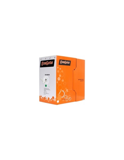 Exegate EX264556RUS Кабель UTP 4 пары кат.5e Exegate 100% медь, 26AWG, бухта 305м, серый, PVC