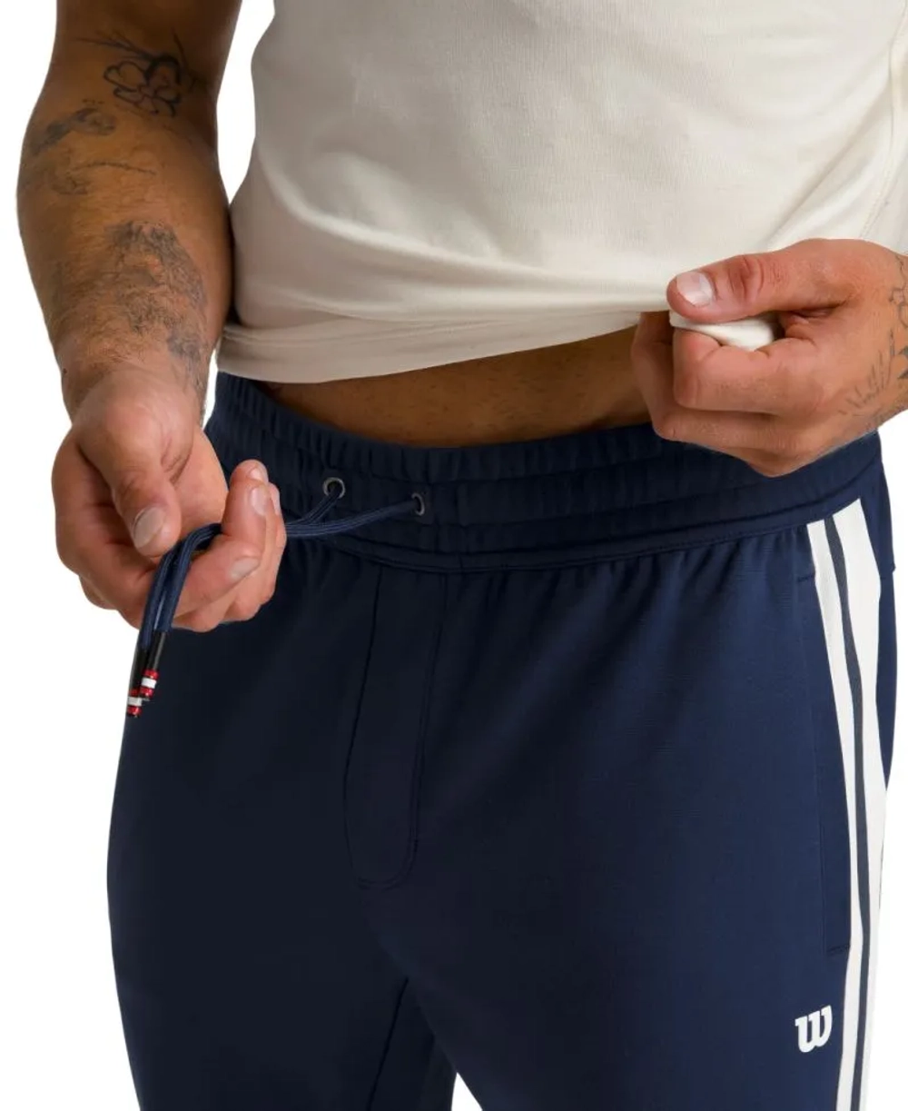 Мужские теннисные штаны Wilson Clairmont Warm-Up Jogger - небесный