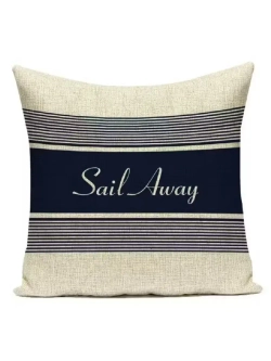 Декоративная подушка для 45х45 Морская Sail Away Оксфорд
