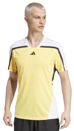 Мужская теннисная футболка Adidas Heat.Rdy FreeLift Pro Polo Shirt - orange/white/black