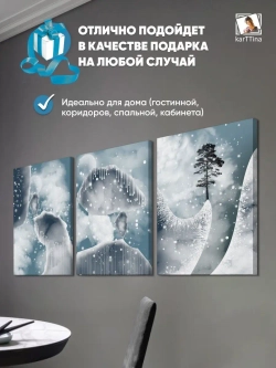 Интерьерная картина для дома 3шт